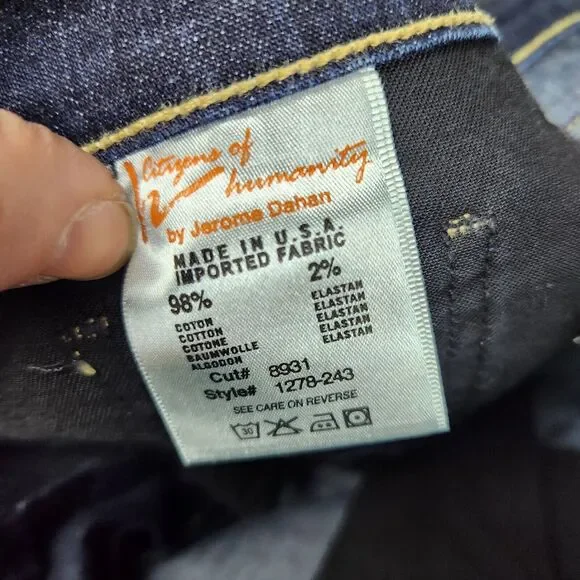 Citizens Of Humanity Dark Blue Straight Leg Jeans - Picture 8 of 15